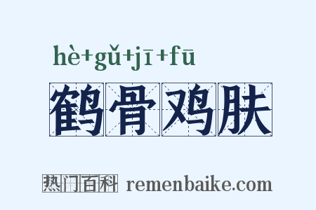 鹤骨鸡肤是什么意思的图片